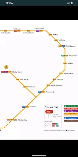 Singapore Metro Map MRT & LRT