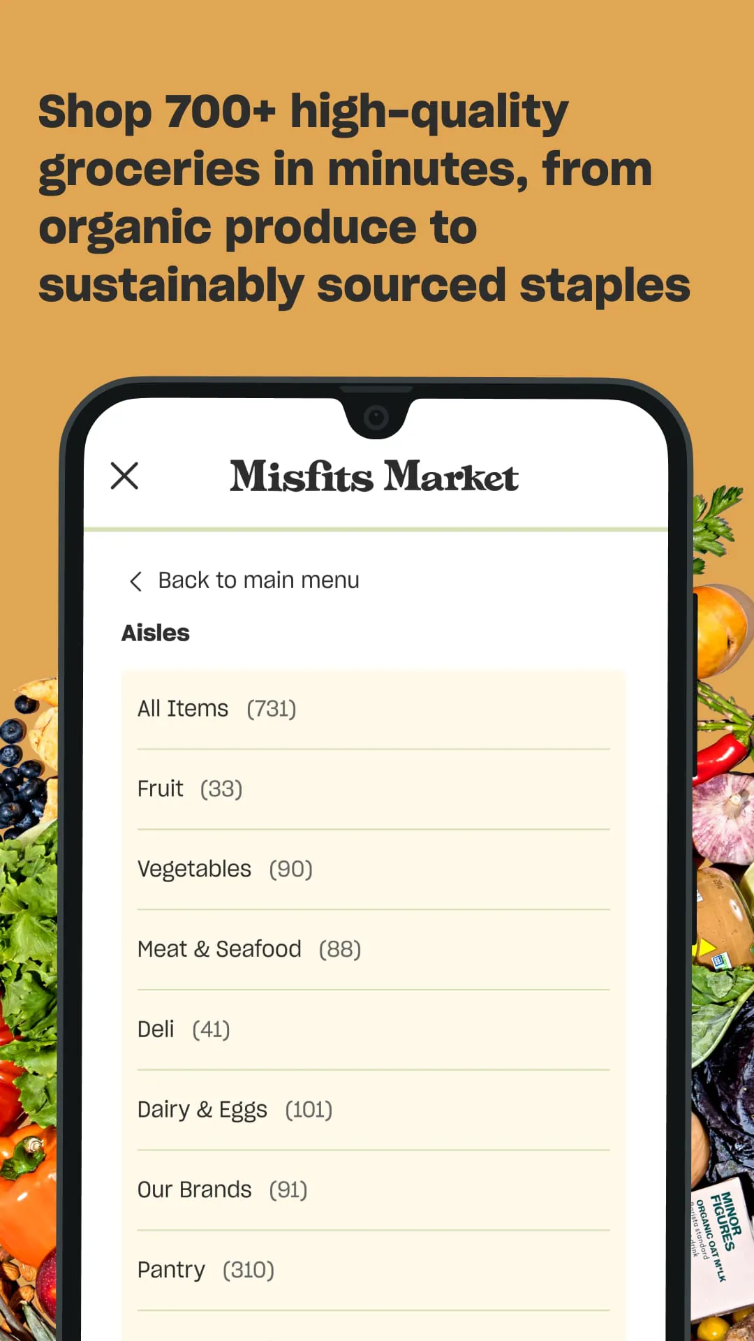Misfits Market Grocery App