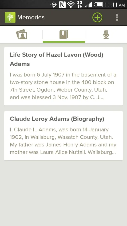FamilySearch Memories