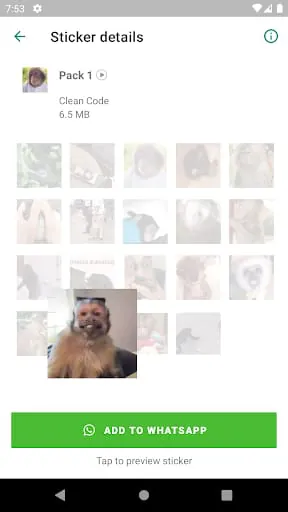 Stickers Macacos Animados