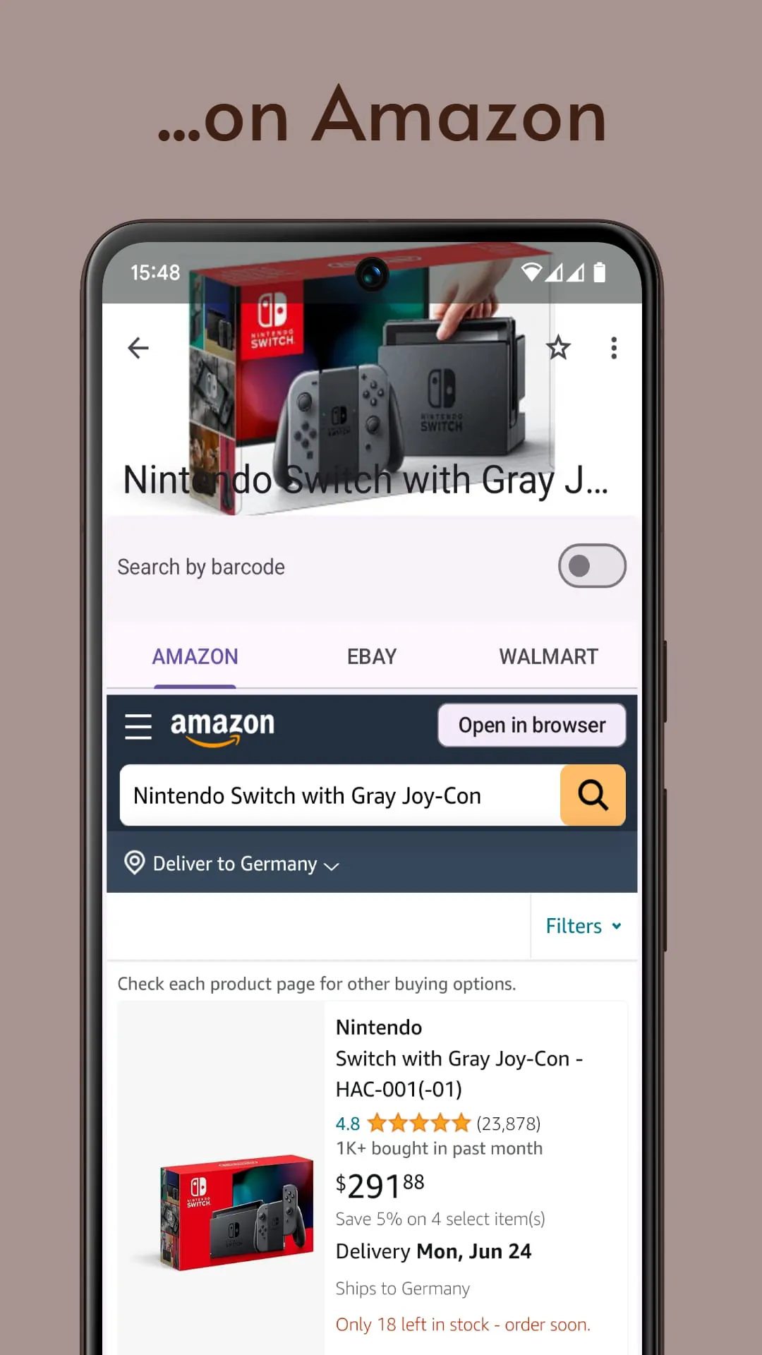 Barcode Scanner for Walmart