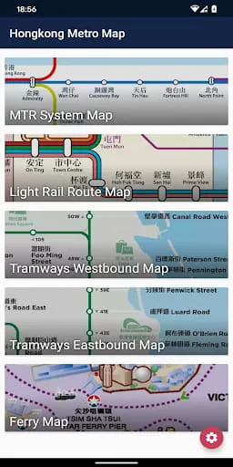 Hong Kong Metro Map