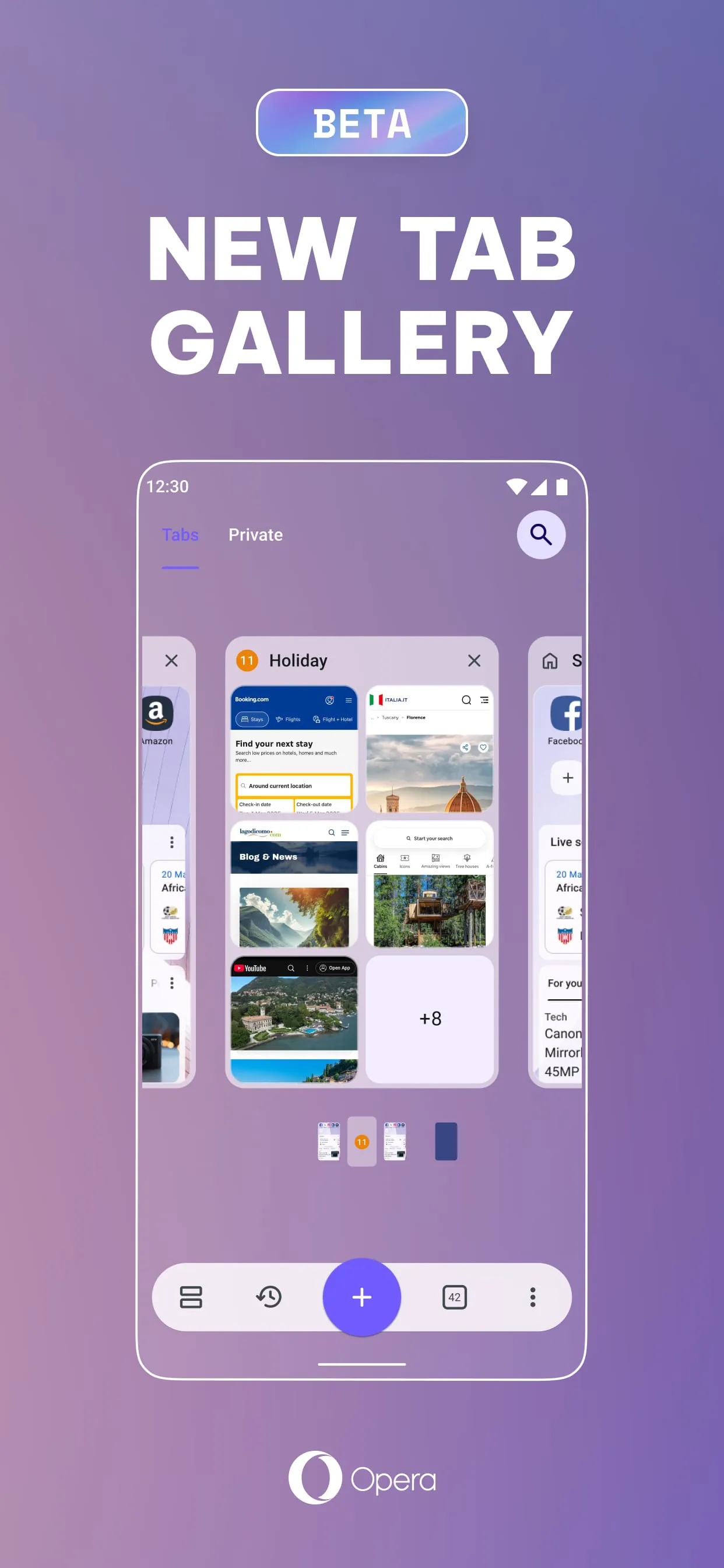 Opera browser beta with AI