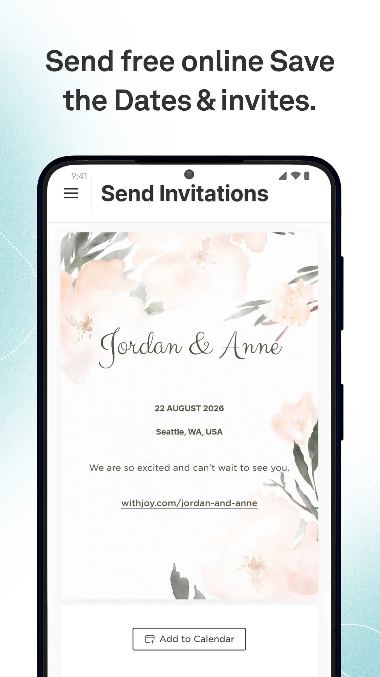 Joy Wedding Planner & Website