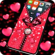 Heart Zipper Screen Lock App