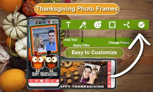 Thanksgiving Photo Frames 2025