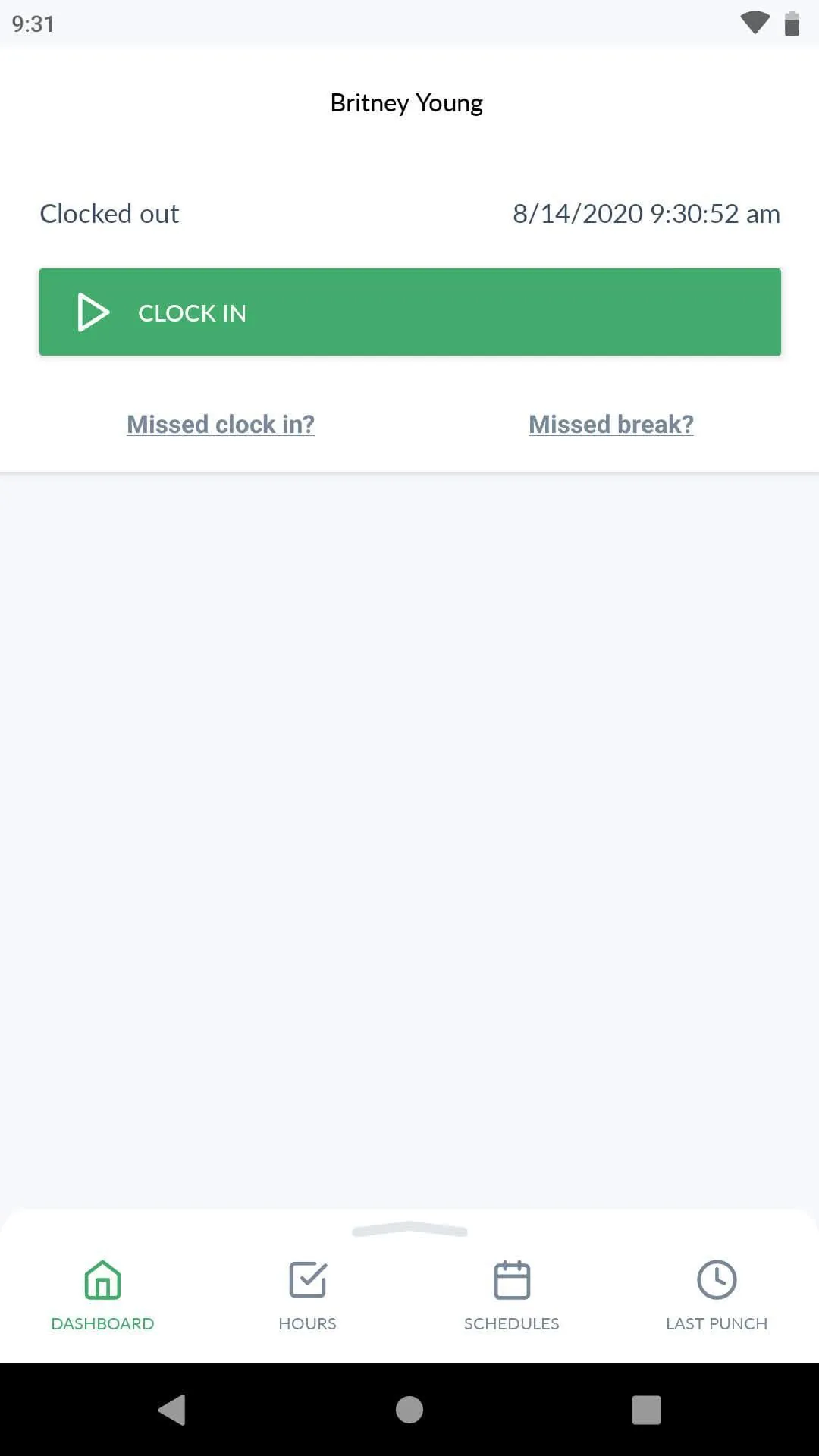 TimeClock Plus Clock