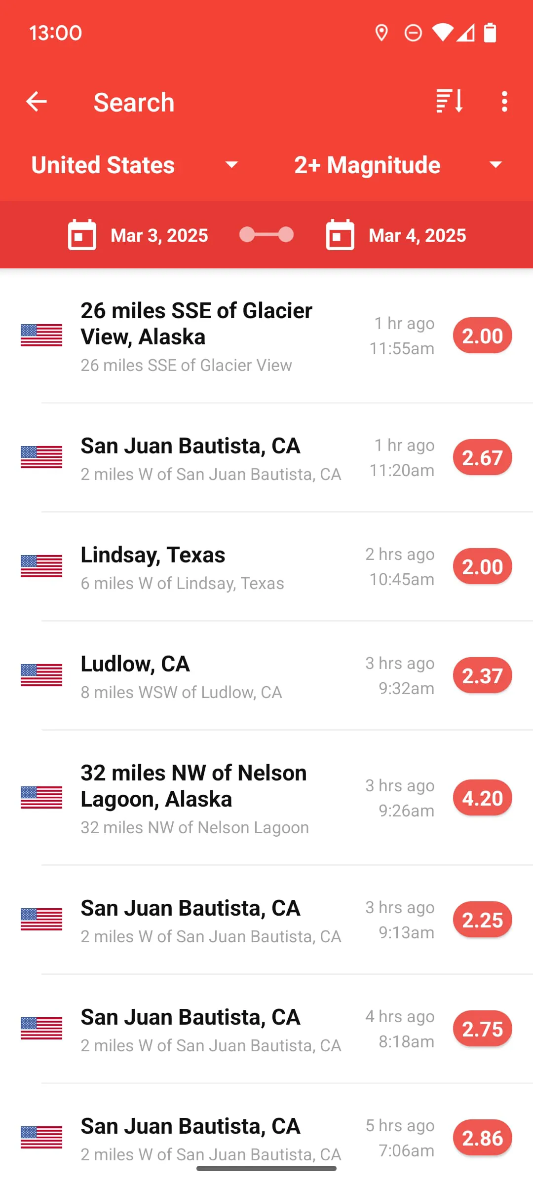 My Earthquake Alerts