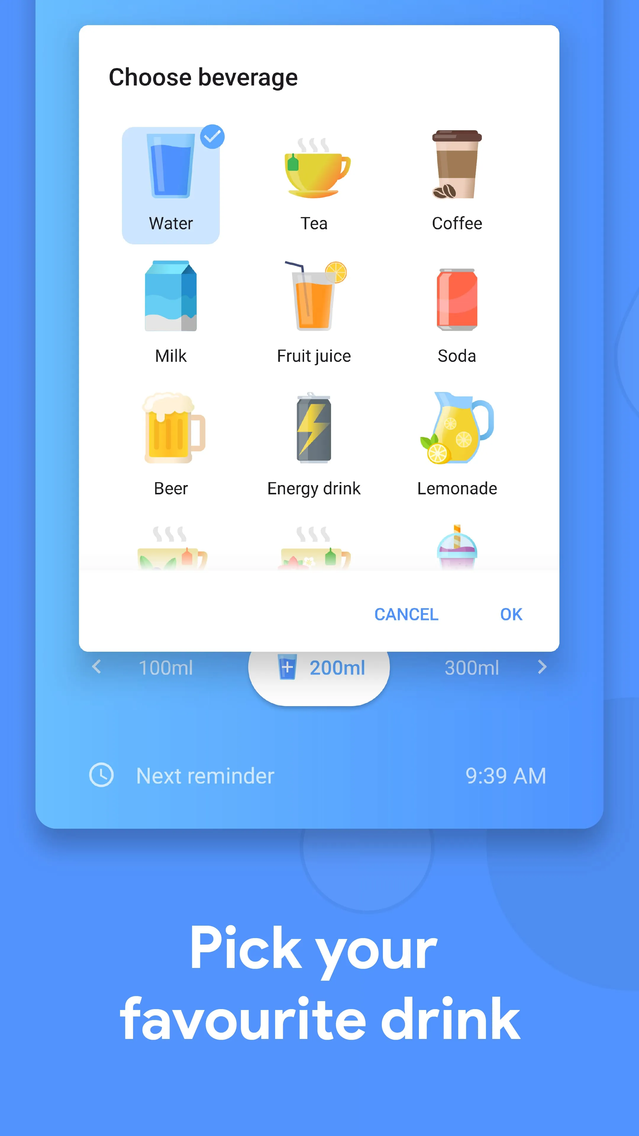 Drink Water Reminder & Tracker