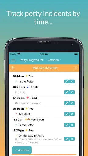Potty Training Tracker