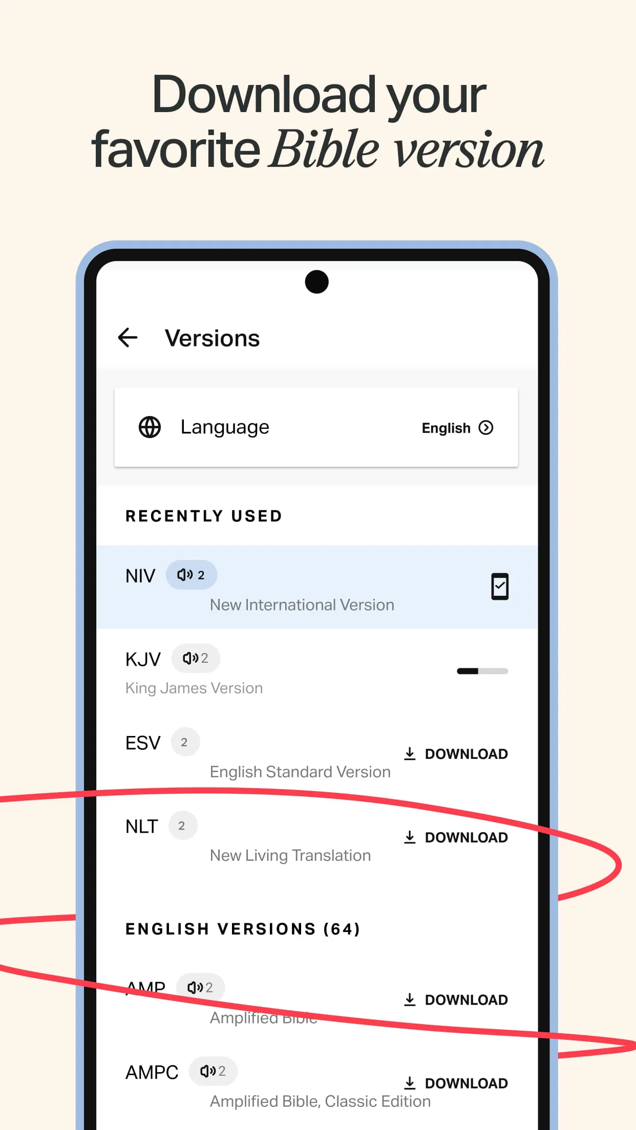 YouVersion Bible App + Audio