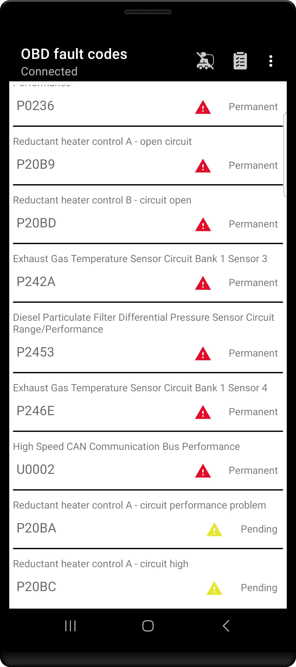 Tor OBD2 Diagnostics