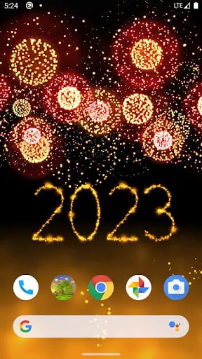 New Year 2023 Fireworks 4D