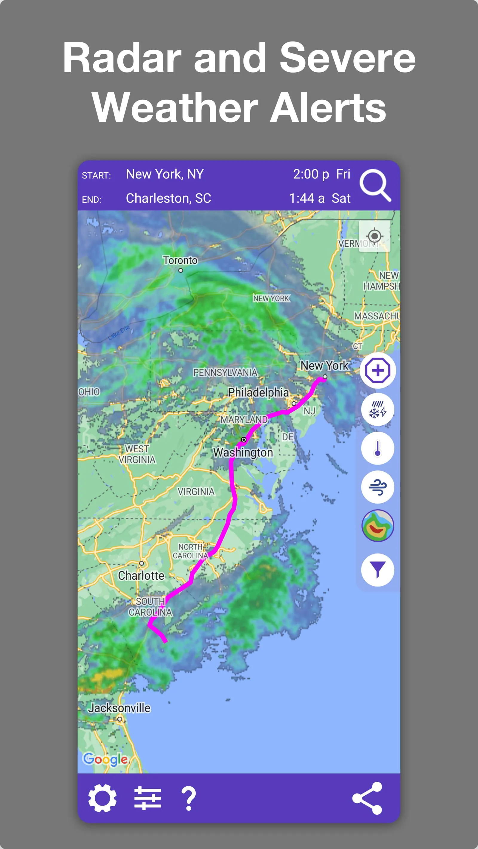 Drive Weather With Live Radar