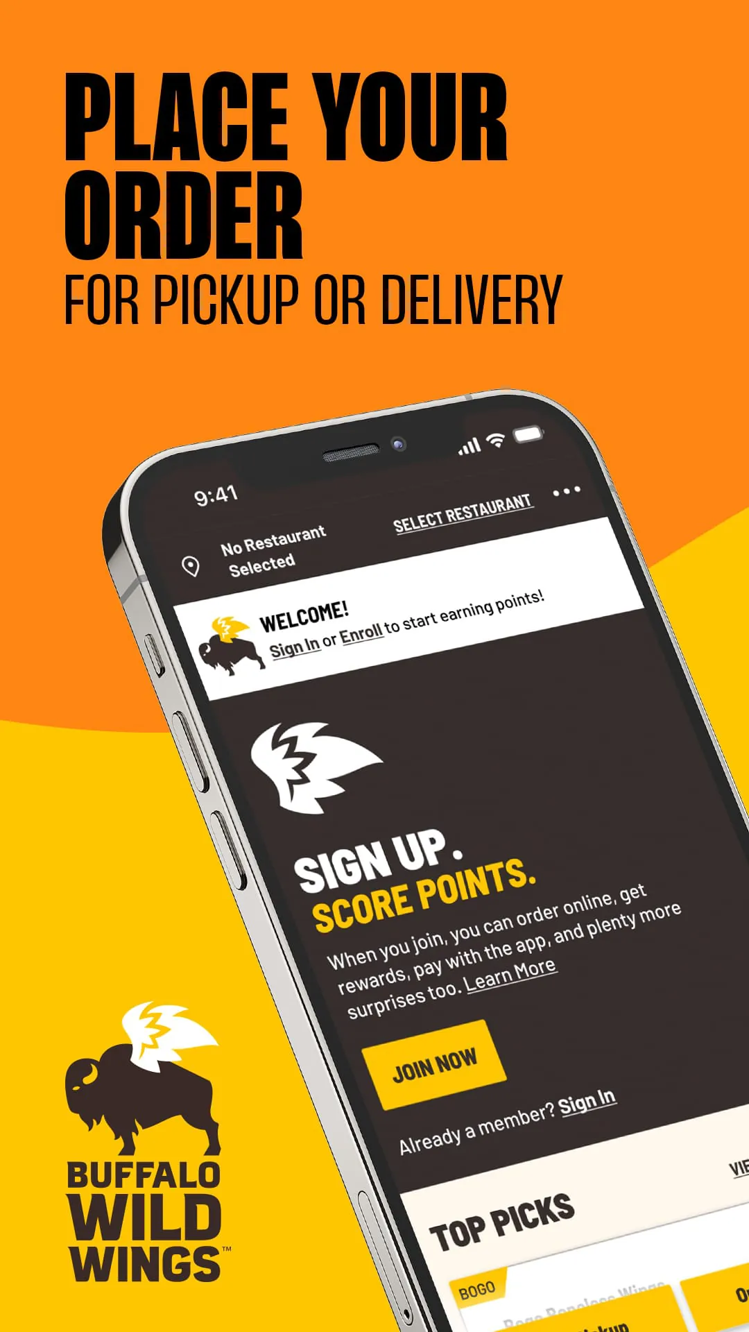 Buffalo Wild Wings Ordering