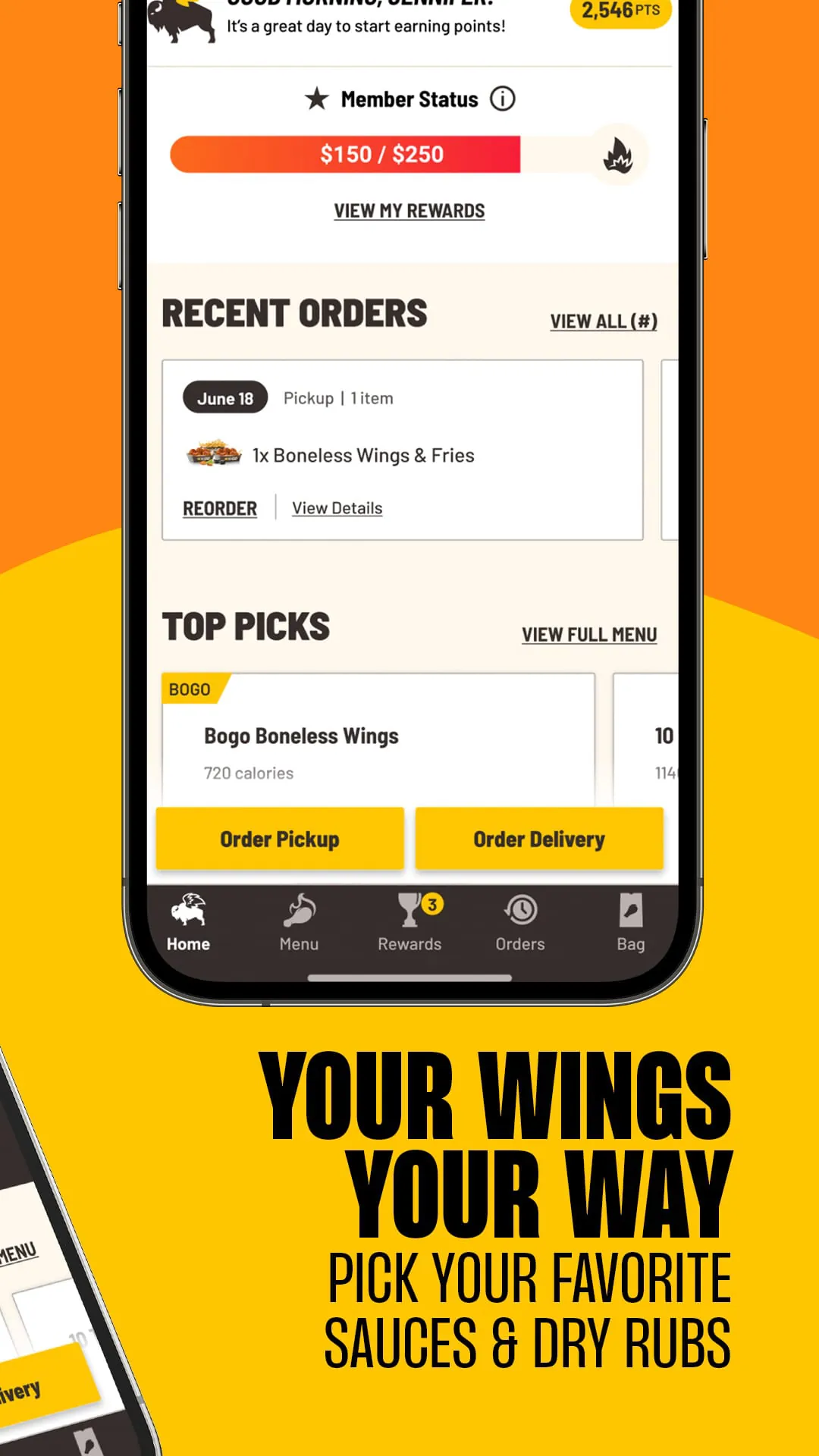 Buffalo Wild Wings Ordering