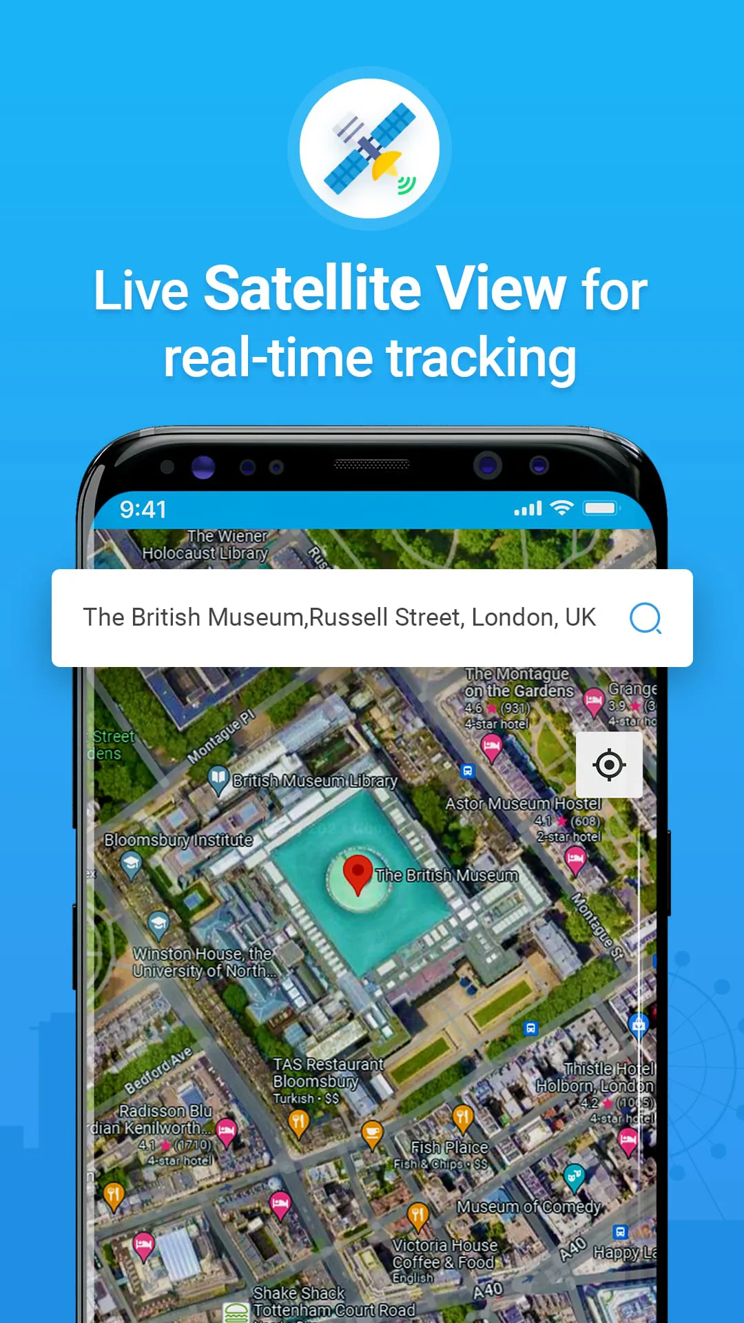 Live Satellite Map Directions