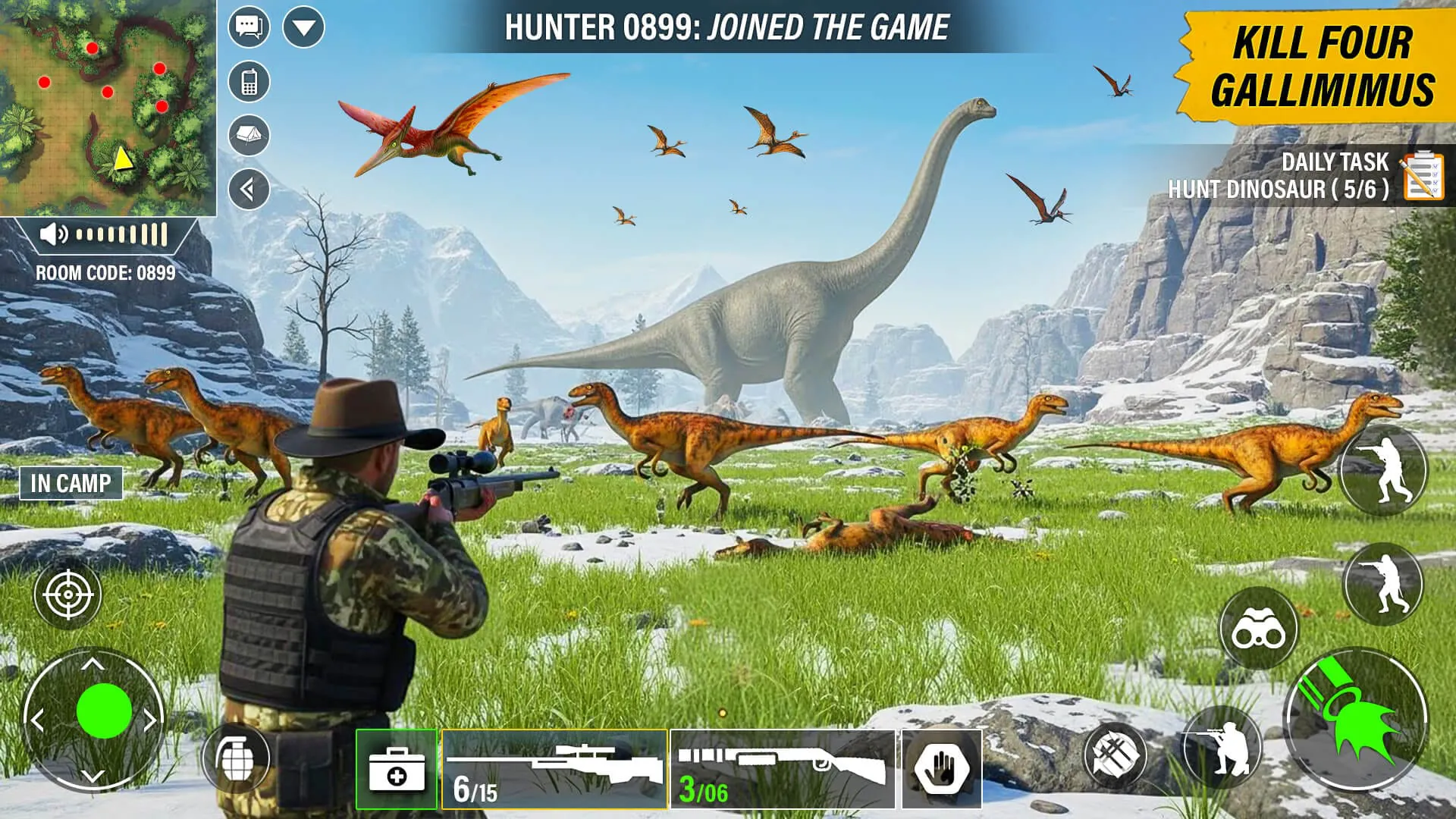 Wild Dinosaur Hunting Zoo Game