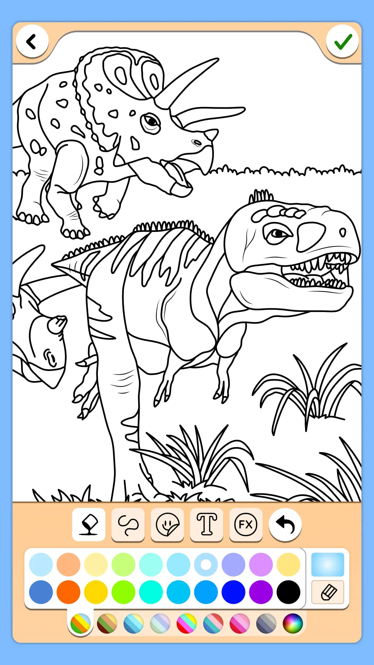 Dino Coloring Game