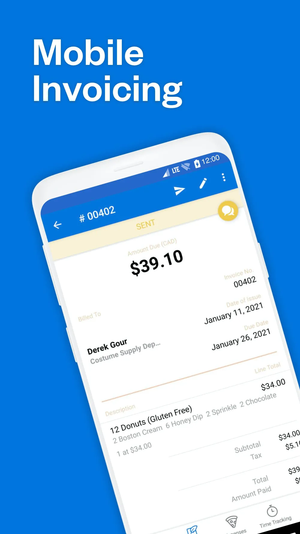 FreshBooks Invoicing App