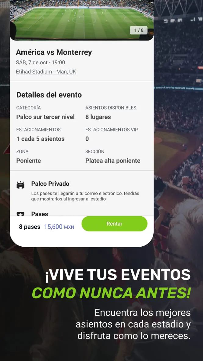 Stadibox renta de palcos