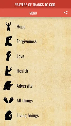 Prayers of thanks to God