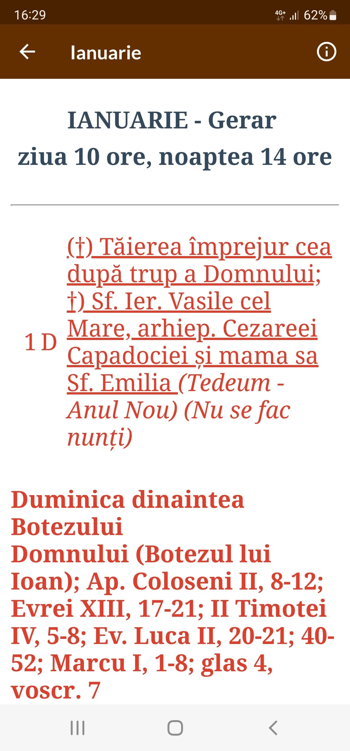 Calendar Crestin Ortodox 2026