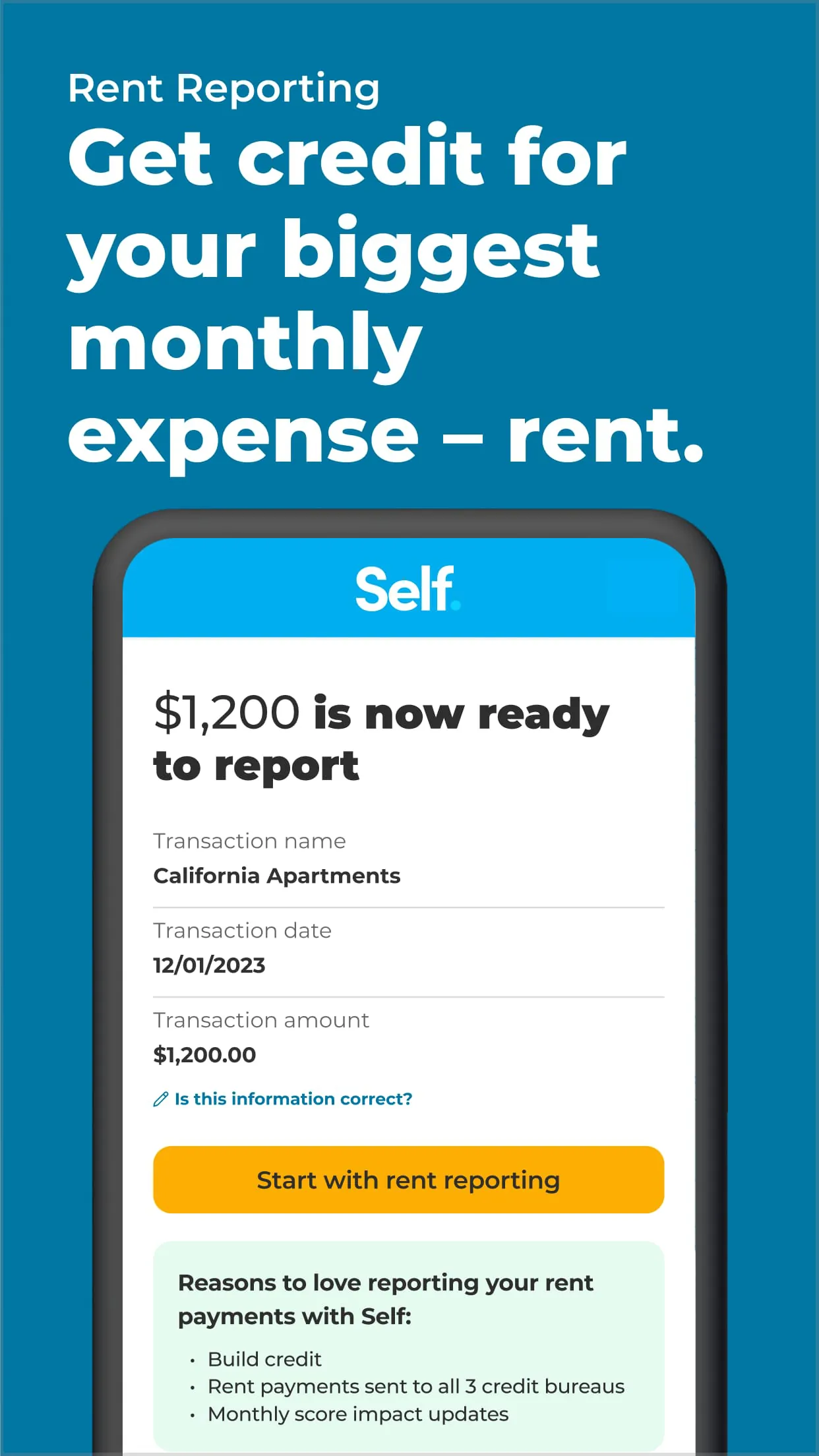 Self – Credit Builder & Cash