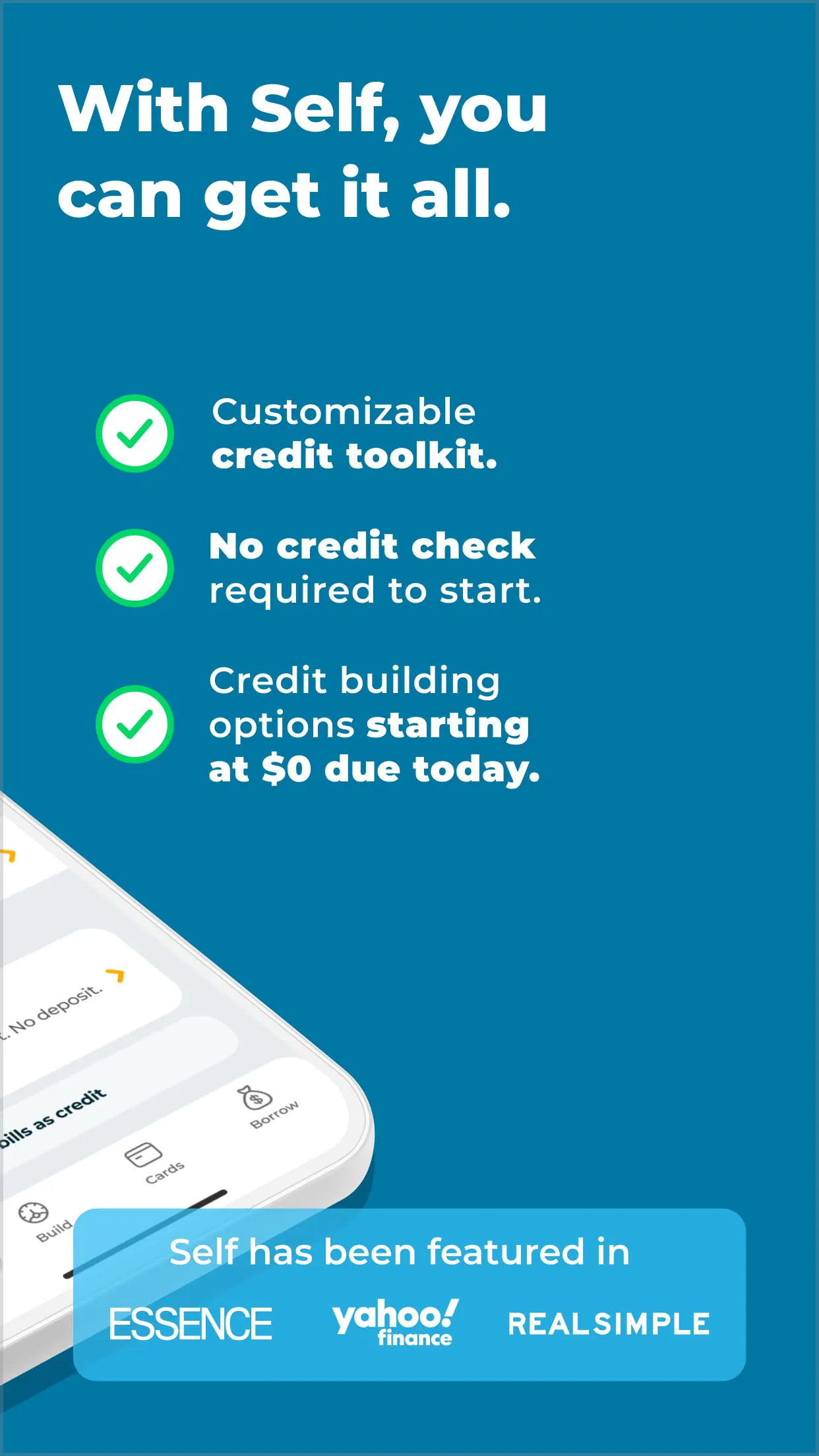 Self – Credit Builder & Cash
