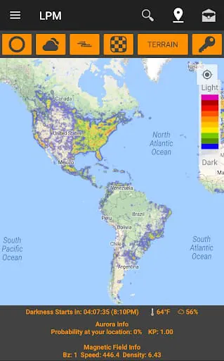 Light Pollution Map