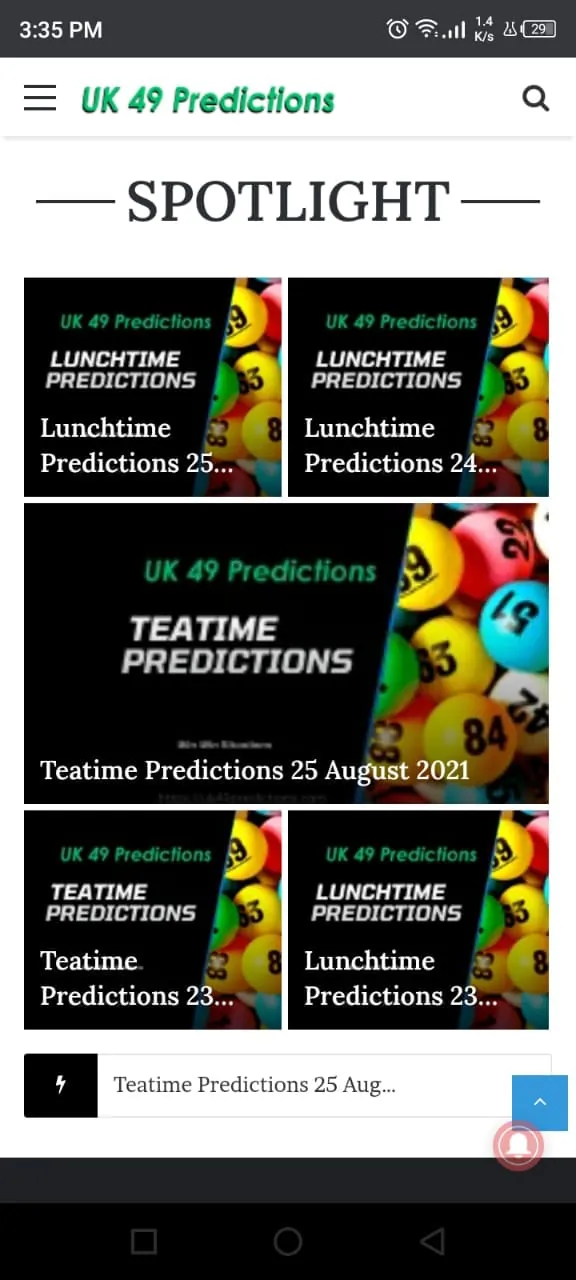 UK 49 Predictions