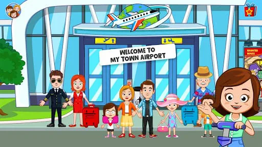 My Town Airport games for kids