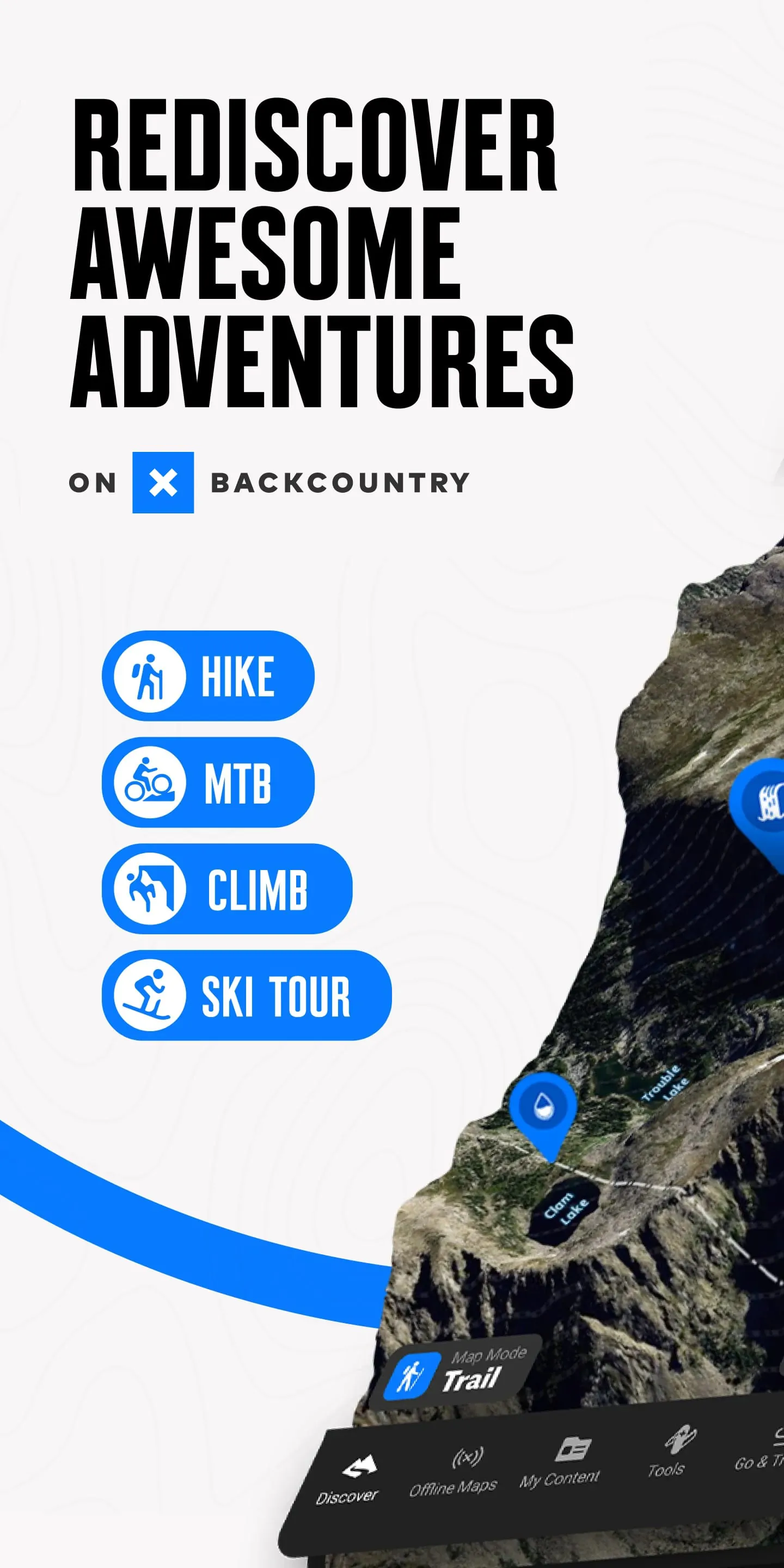 onX Backcountry Trail Maps GPS