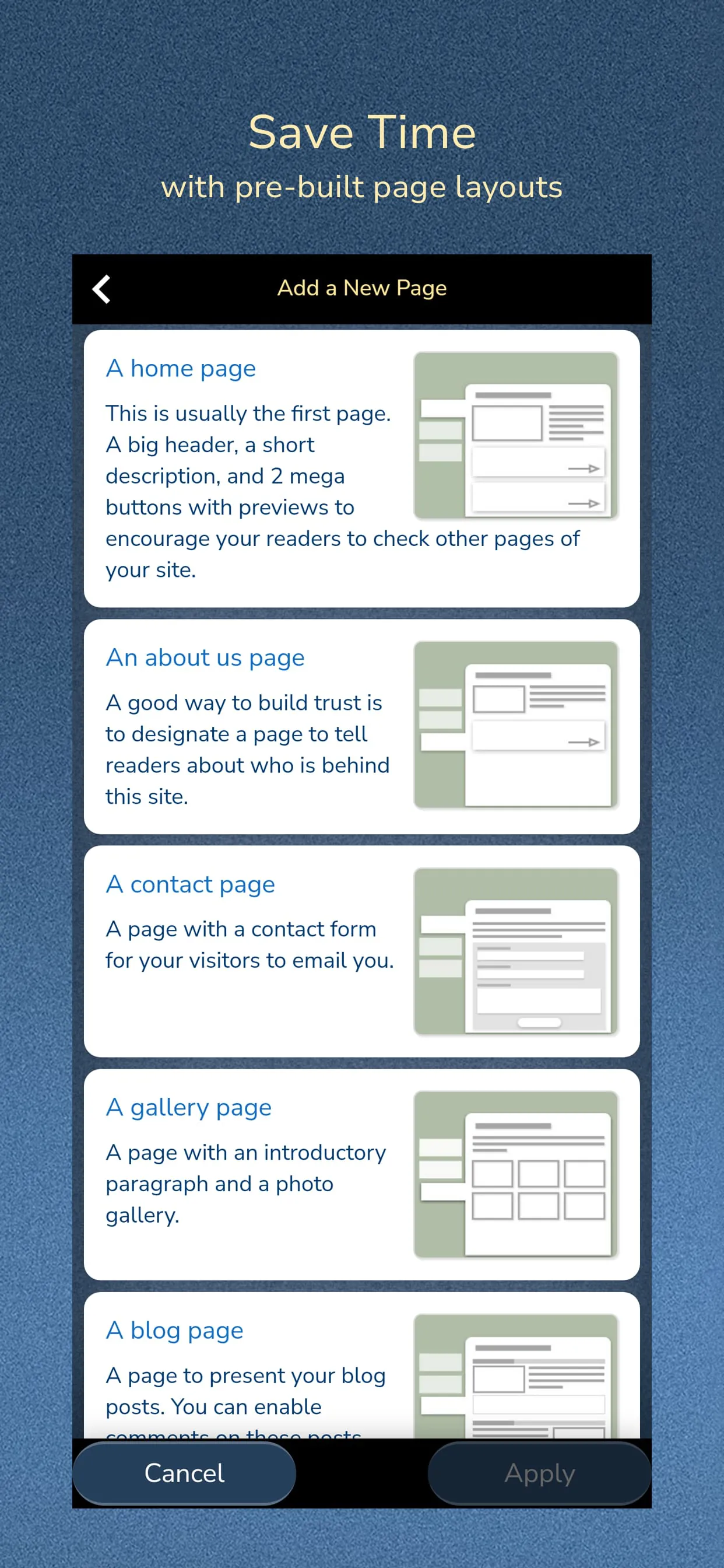 Website Builder for Android