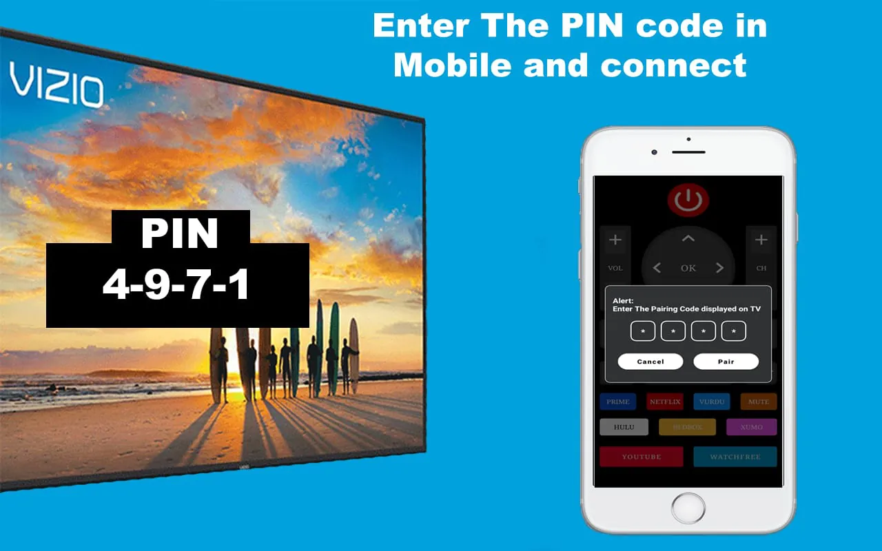 TV Remote for Vizio Smart TV