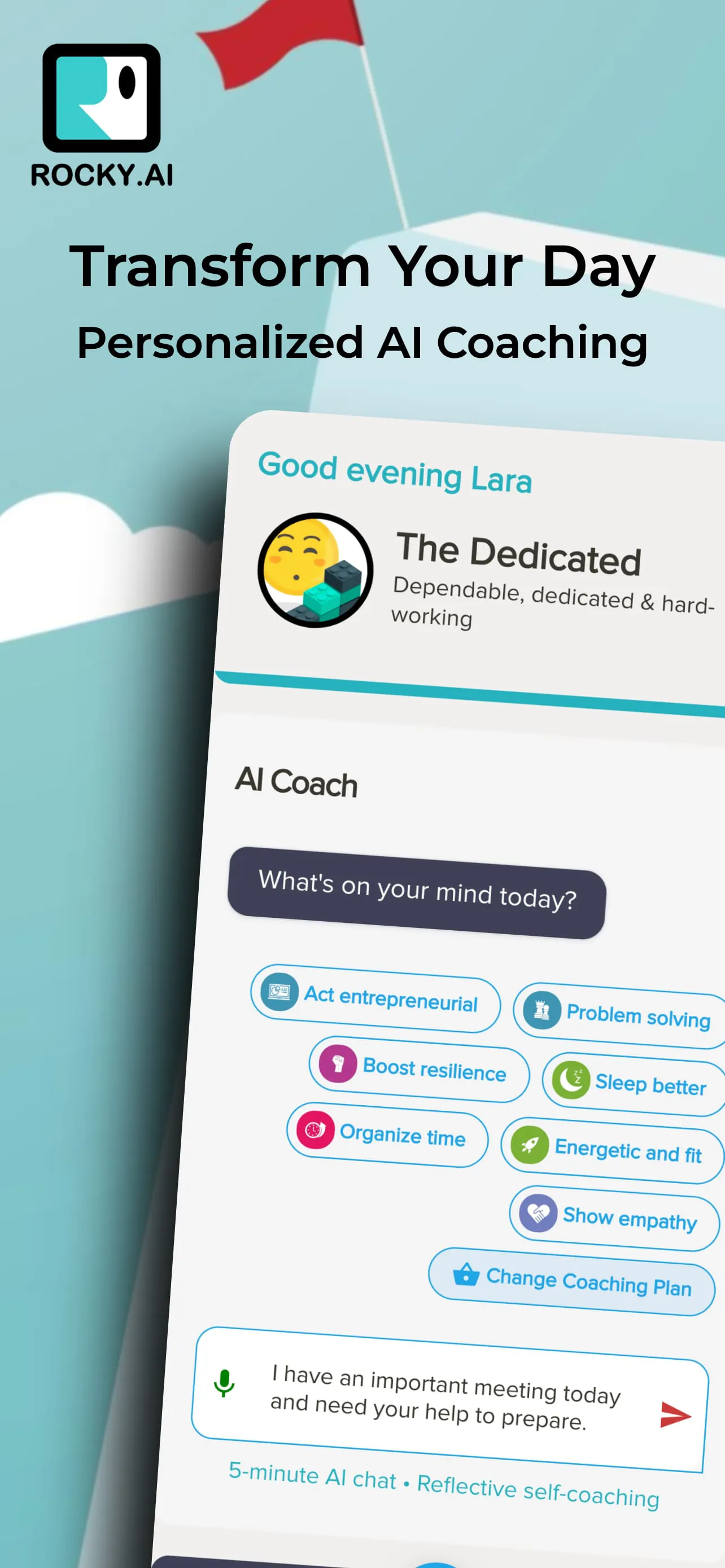 Growth Mindset AI Coach Rocky