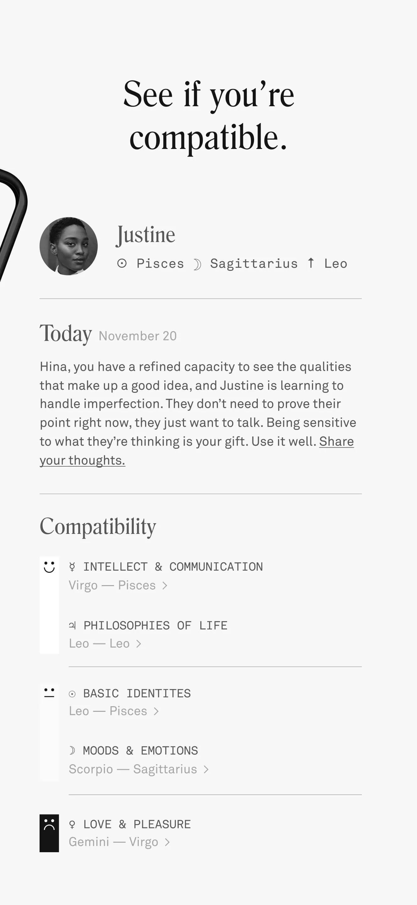 Co–Star Personalized Astrology