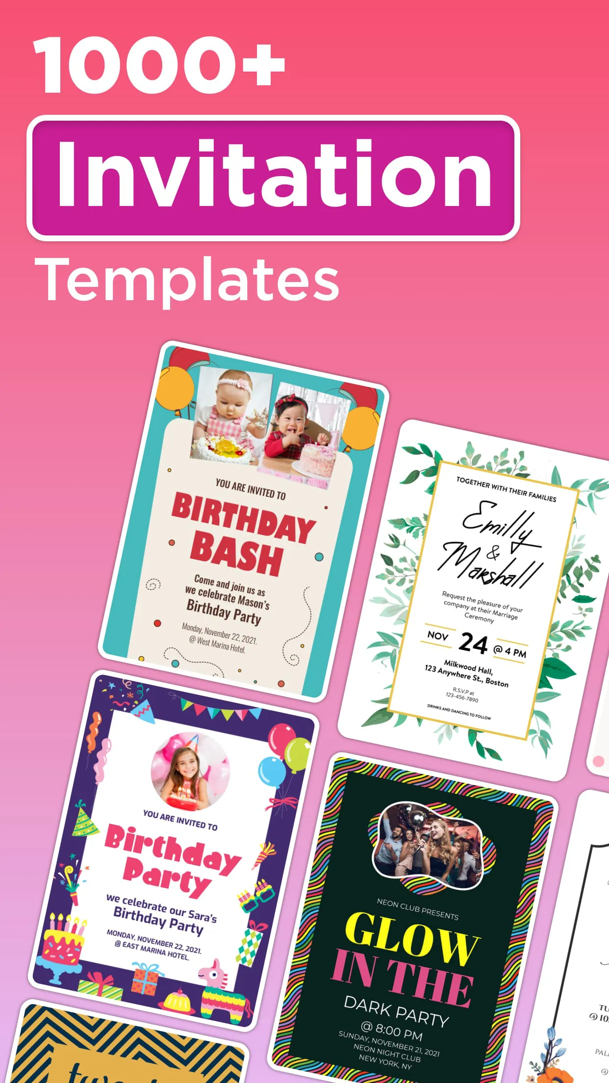 Invitation maker & Card Design