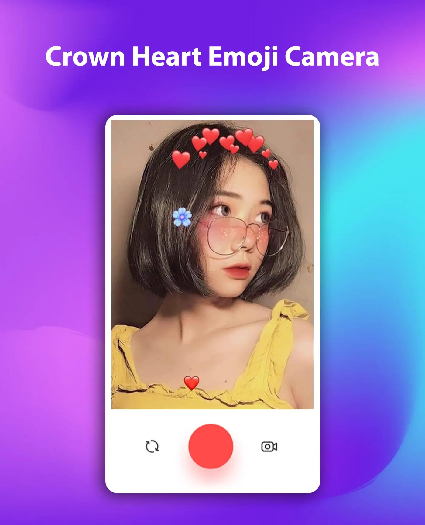 Crown Heart Emoji Camera