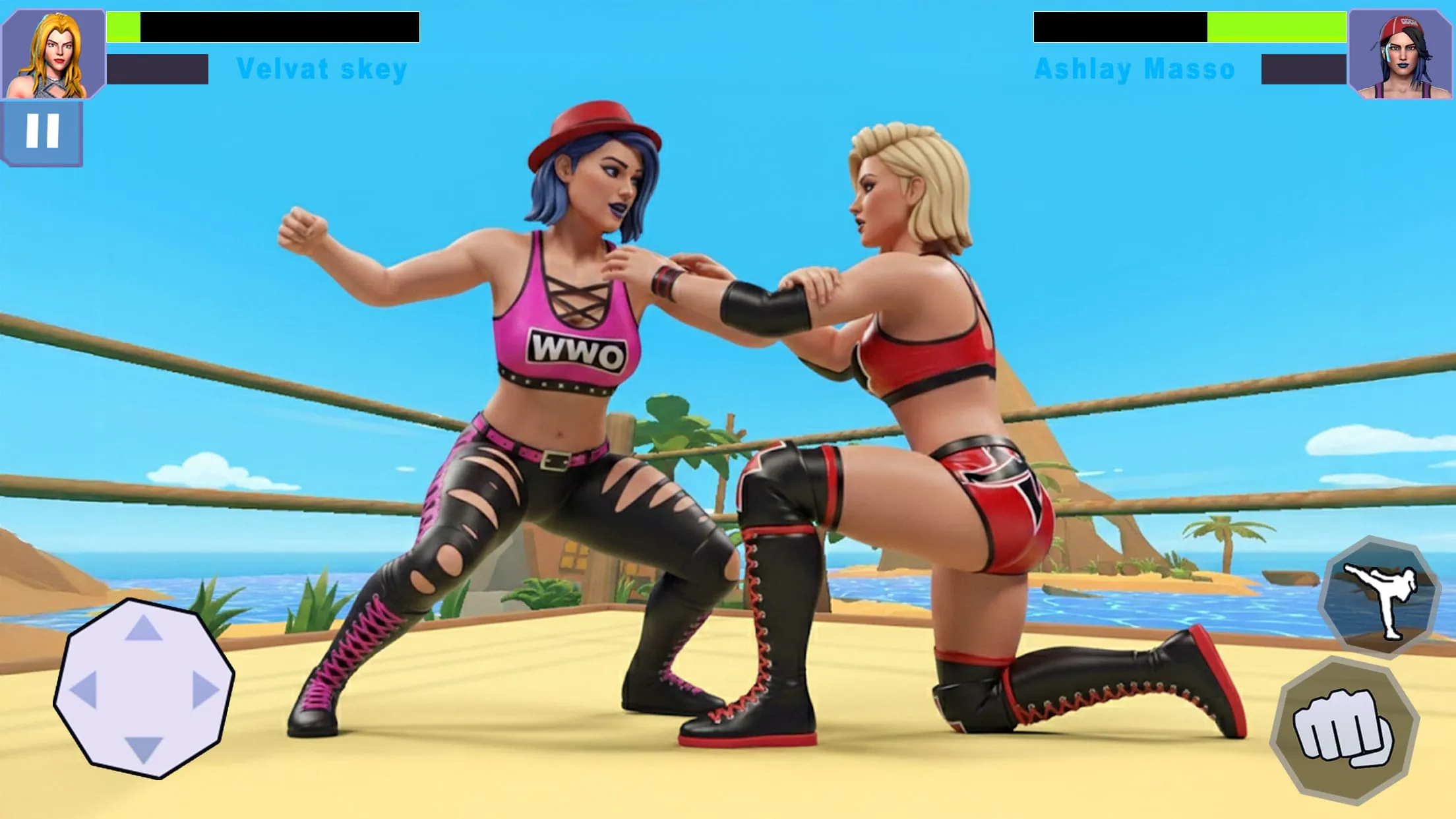 Bad Girls Wrestling Game