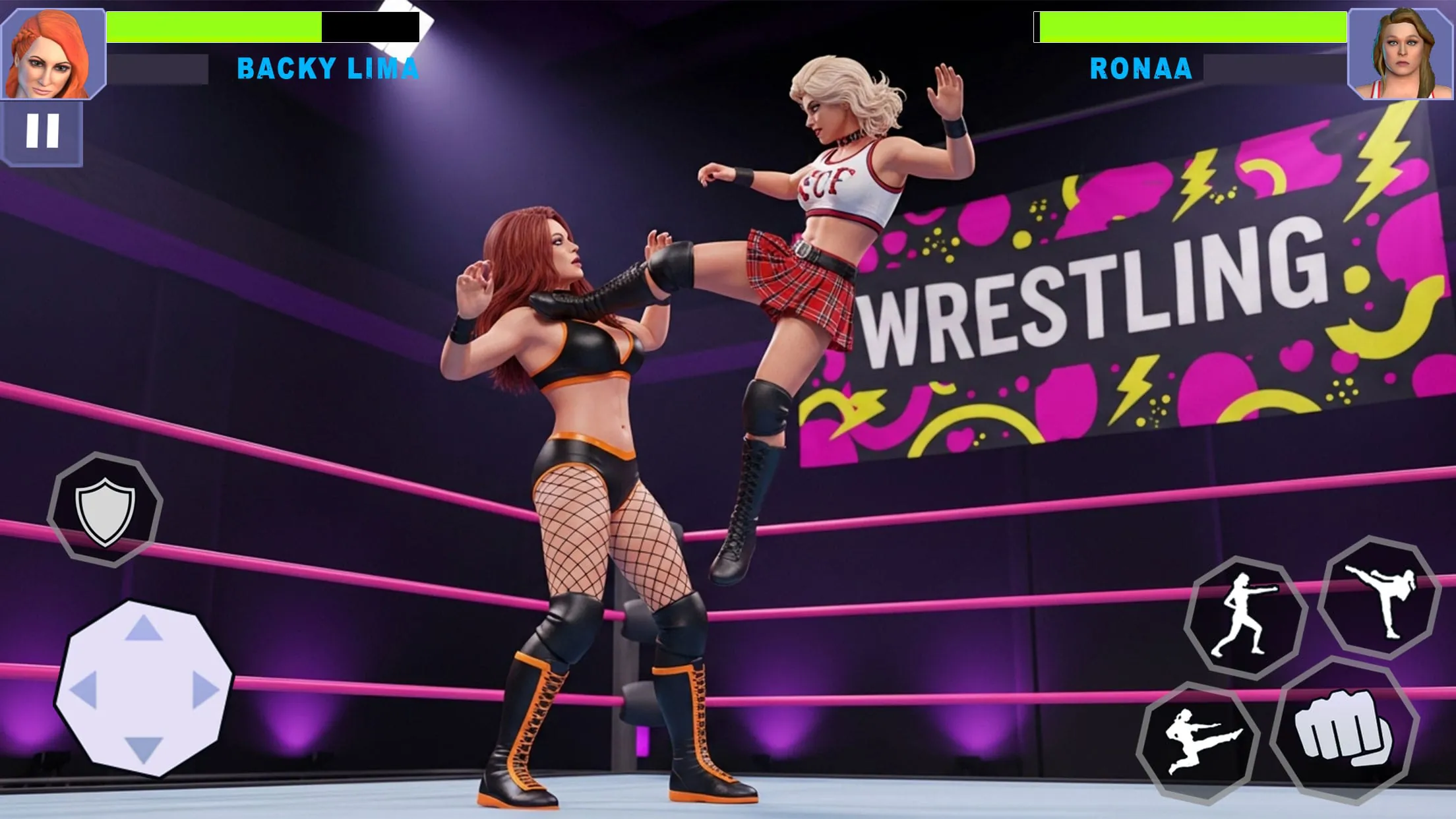 Bad Girls Wrestling Game