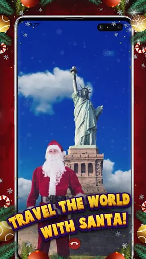 Santa Video Call Simulated