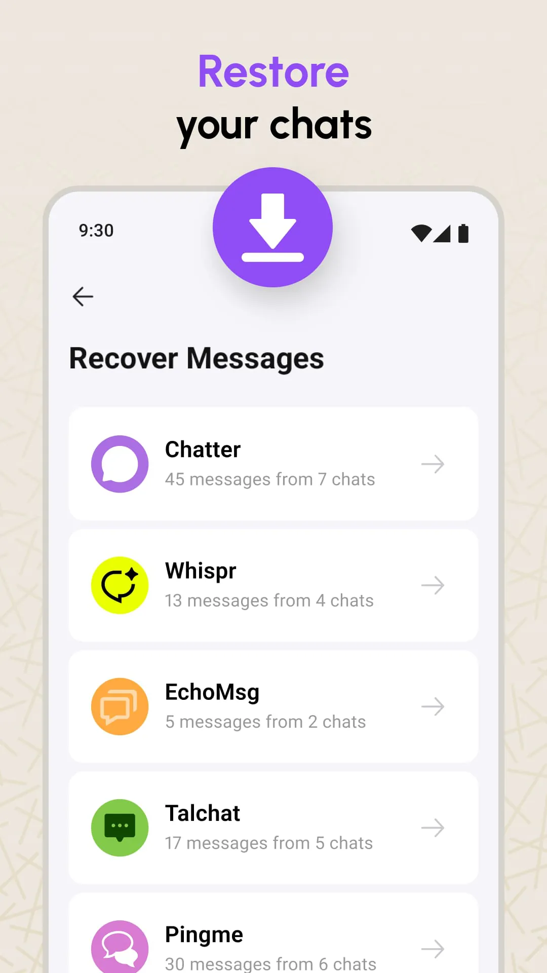 Recover Deleted Messages