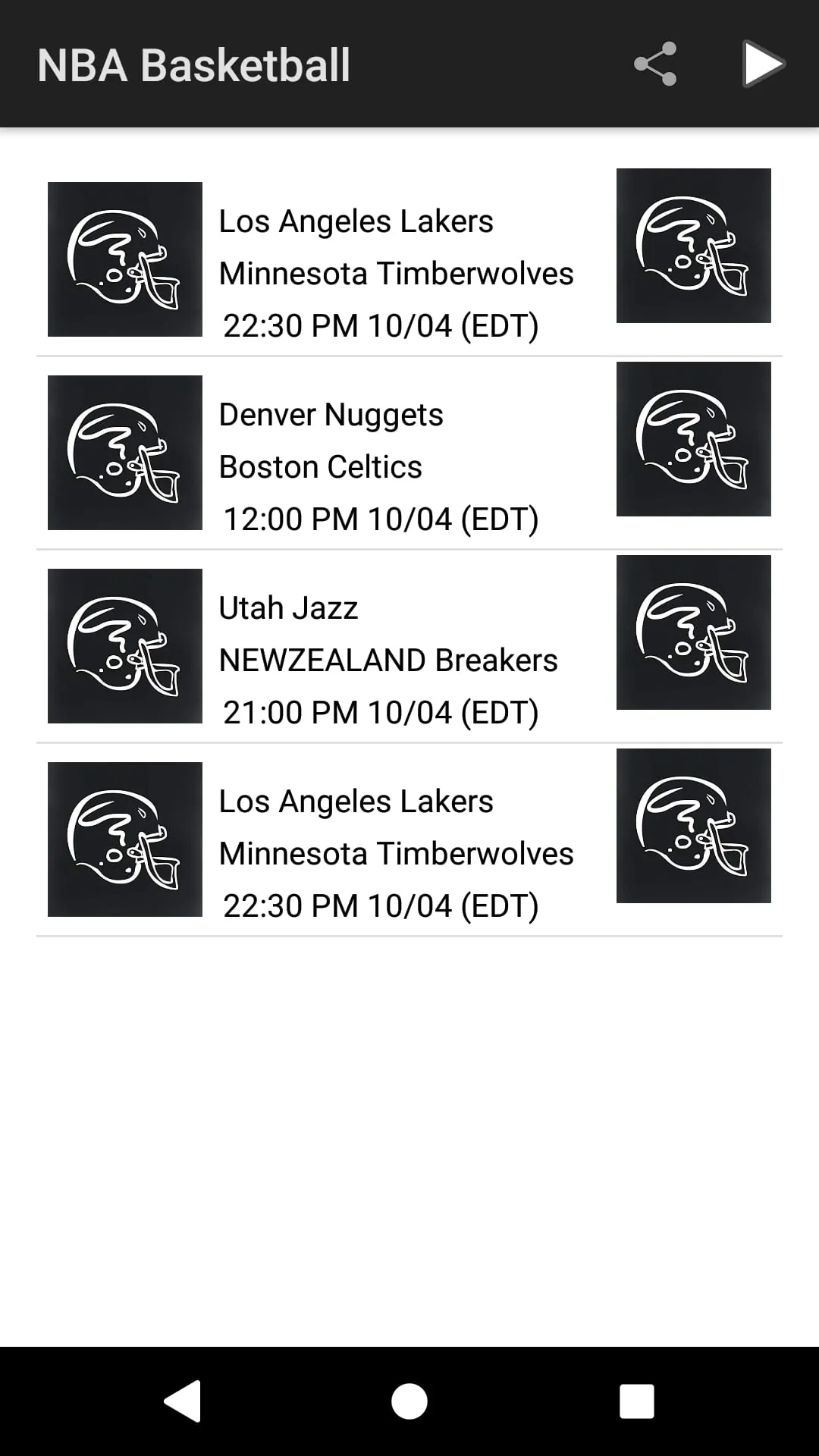 Live US Sports Scores