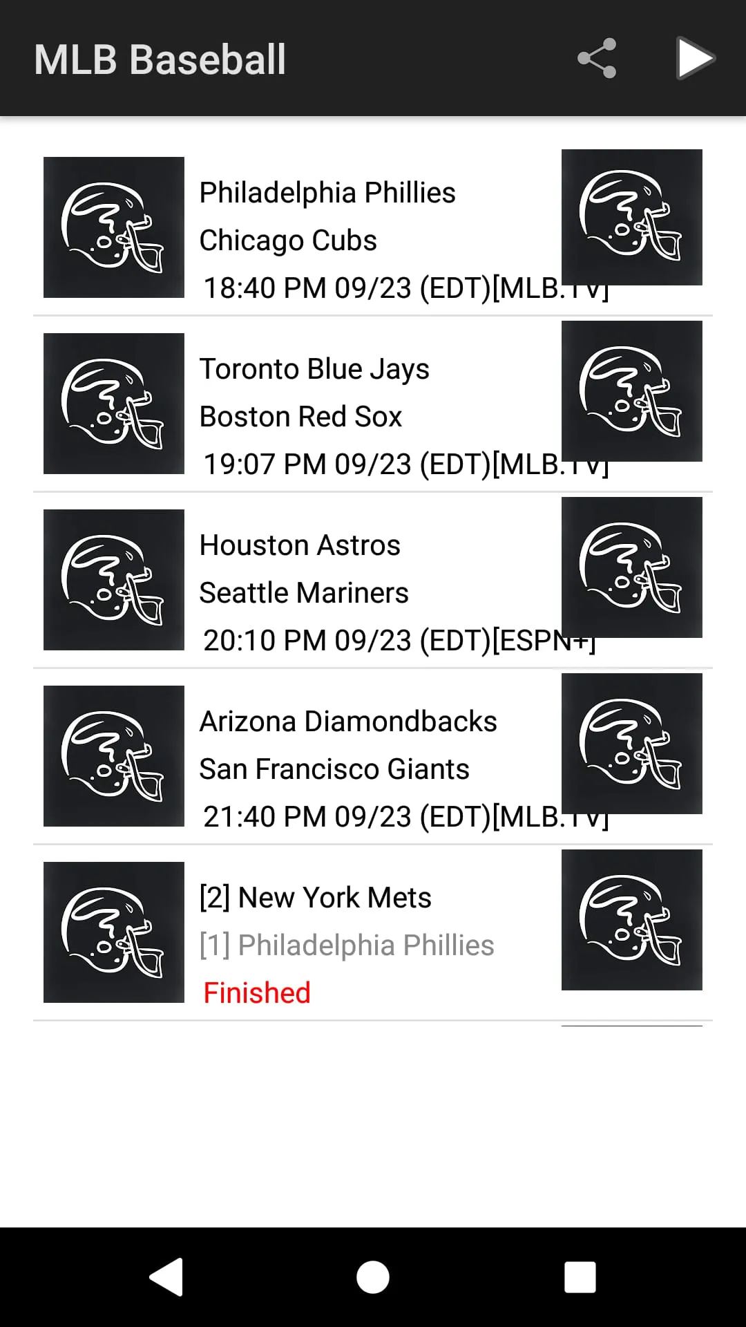 Live US Sports Scores