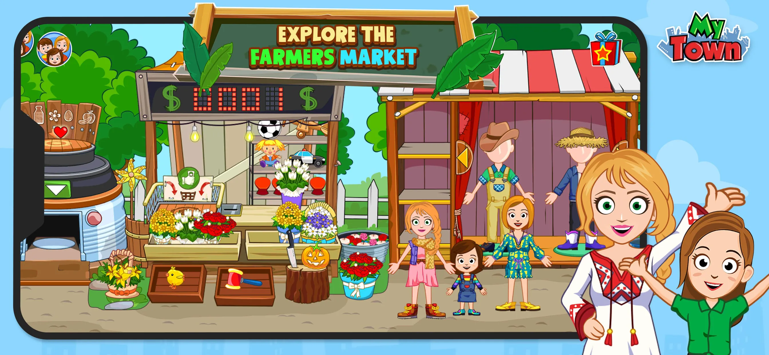 My Town Farm Animal game