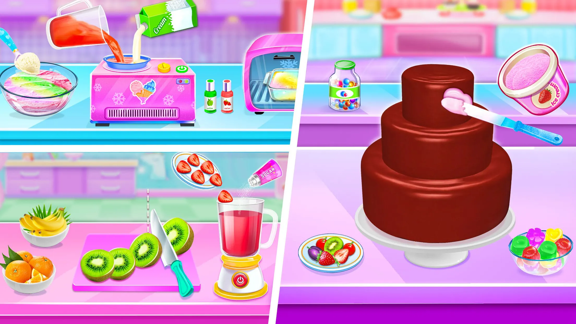 Sweet IceCream Cake Maker Game