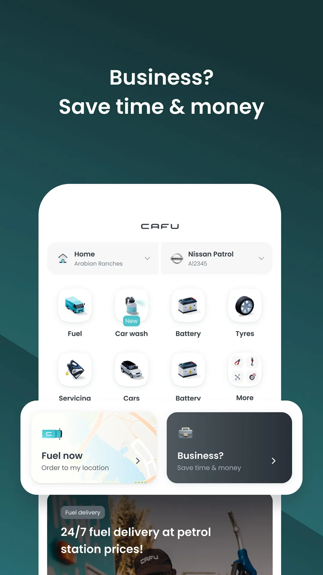 CAFU Fuel & Car Service To You