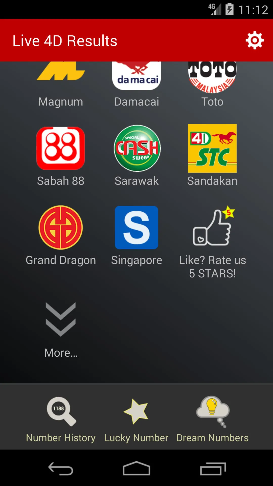 Live 4D Results (MY & SG)