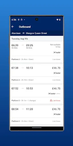 ScotRail Train Times & Tickets